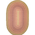 Bayview Oval Red/ Gold Rug (4'9 x 7'4 Oval)