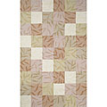 Indoor/ Outdoor Spello Boxed Cream Rug (3'6 x 6'6)