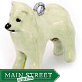 Sterling Silver Enamel Samoyed Dog Charm