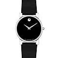 Movado Museum Classic Ladies Black Leather Watch