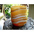 Handmade Alabaster Votive Container (Egypt)