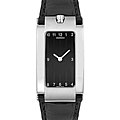 Movado Elliptica Men's Black Alligator Strap Watch