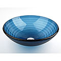 Fontaine Blue Glass Vessel Sink