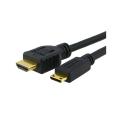 Eforcity 1.3b 10-foot Mini HDMI to HDMI Black/ Gold Cable