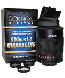 Rokinon 500mm Mirror Lens for Nikon Mount