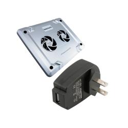 Eforcity Laptop Cooling Fan and USB Travel Charger Adapter