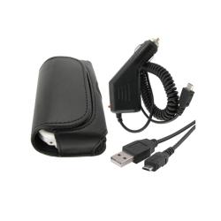 Eforcity Leather Case/ USB Cable/ Car Charger for LG VX9600 Versa