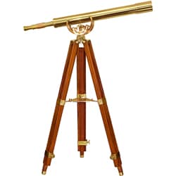 BARSKA's Handcrafted Brass Telescope with Tripod