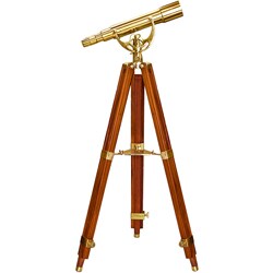 50mm Brass SpyScope with Mahogany Tripod