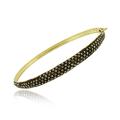 18k Gold and Silver 1 1/2ct TDW Chocolate Diamond Bracelet (I2)