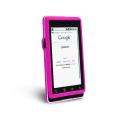 Motorola A855 Droid Hot Pink Snap-on Rubber Coated Case