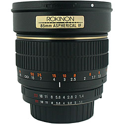Rokinon 85mm f/1.4 Portrait Lens for Canon Cameras