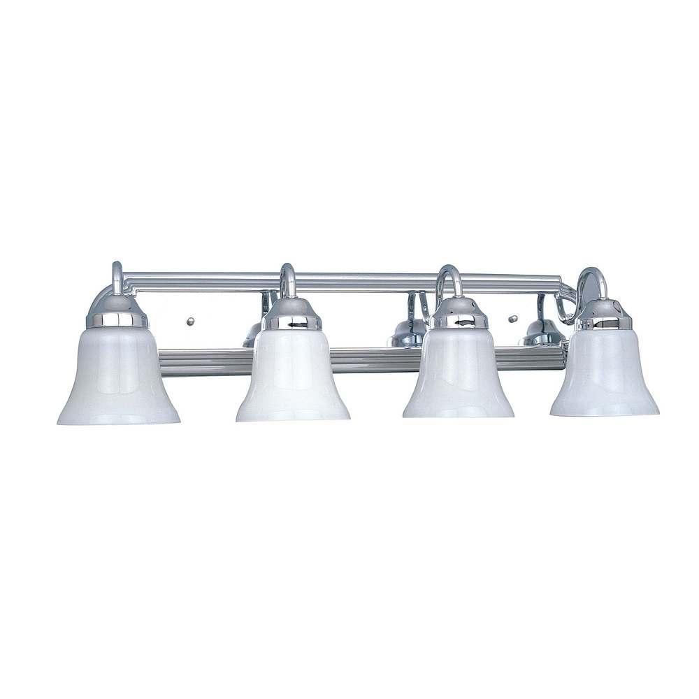 Chrome Finish 4-light Vanity
