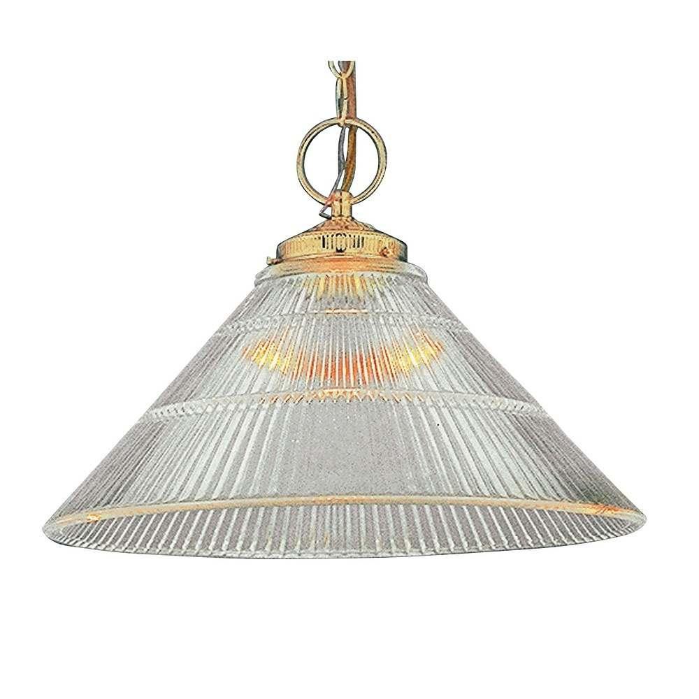 Polished Brass 1-light Pendant Lamp