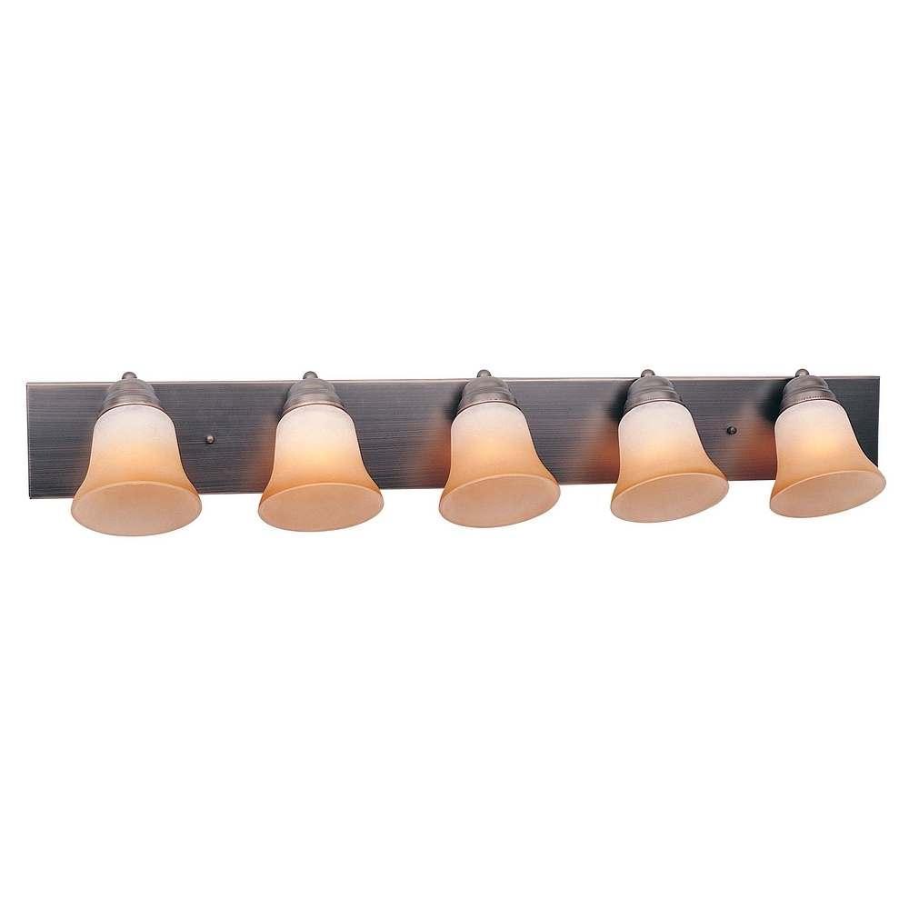 Burnished Antique Bronze 5-light Vanity Fixture