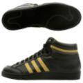 Adidas Americana Men's Mid Lux Black and Yellow Basketball Shoes