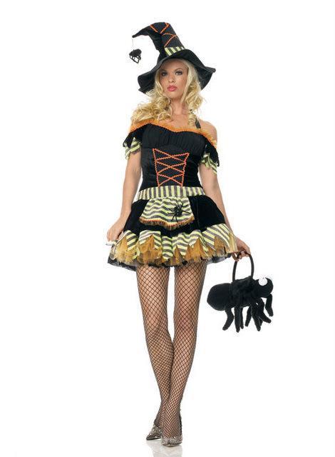 Leg Avenue Women's Sexy Black Widow Witch Costume