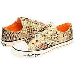 Ed Hardy 'Glitter Cage' Women's Gold Shoes