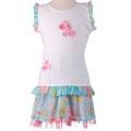 Lipstik Girl's Floral Top and Skirt Set
