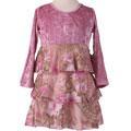 Lipstik Toddler Girl's Mauve Flower Dress