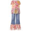 Lipstik Girl's 2-piece Floral Pants Set