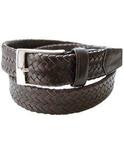 Tommy Bahama Men's Curacao Brown Leather Belt