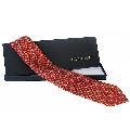 Bvlgari Baciami Red 7-fold Silk Necktie