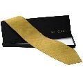 Bvlgari Righe Yellow Striped 7-fold Necktie