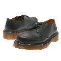 Dr. Martens Black Nappa/Yellow Stitching Oxfords