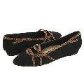 Bouquets Karlene Black Micro Suede/Leopard