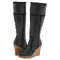 Steve Madden Mavie Black Leather Boots