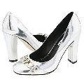 Steve Madden Merri Silver Metallic Pumps/Heels