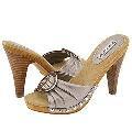 Steve Madden Pamelaa Pewter Leather Sandals