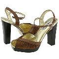 Steve Madden Flauntt Brown Fabric Sandals