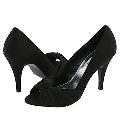 Steve Madden Gratify Black Satin Pumps/Heels