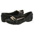 Steve Madden Niphon Black Leather Flats
