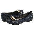 Steve Madden Niphon Navy Leather Flats