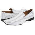 Steve Madden Terell White Leather Loafers