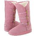 EMU Australia Kids Hip Button (Toddler/Youth) Orchid Pink Boots