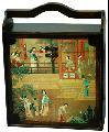 Village Scene 3-bottle Wine Box (China)