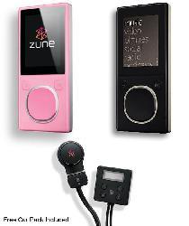 Microsoft Zune 8GB MP3 Player with Car Pack Combo (Refurbished)