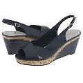 Annie Savvy Navy Smooth Sandals