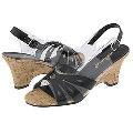 Annie Betty Black Patent Sandals