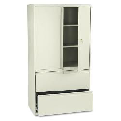 HON 800 Series 36-inch Wide 2 Drawer File with Storage Cabinet