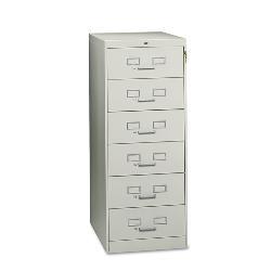 Tennsco 6-Drawer 6 x 9-inch Multimedia Cabinet