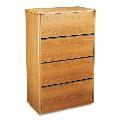 HON 10700 Series 4-Drawer Lateral File Cabinet - Oak
