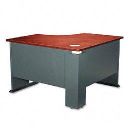 Bush Hansen Cherry/ Marbled Slate Corner Desk