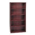 HON 10600 Series Mahogany 5-shelf Wood Bookcase