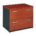 Bush Series C 2-Drawer File Cabinet - Cherry/Graphite Gray