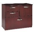 Creative Corsica 4-Drawer Veneer File Cabinet - Cherry